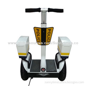 Self-balancing electric scooter for police patrol